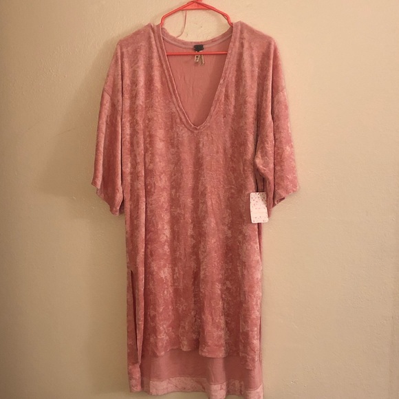 Luxe Crushed Velvet Tshirt Dress | Poshmark